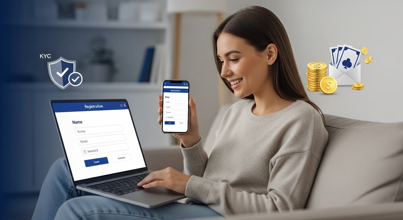 วิธีลงทะเบียนที่คาสิโนออนไลน์: คำแนะนำทีละขั้นตอน image